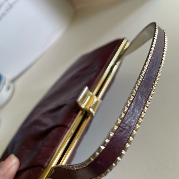Ande Burgundy Leather Vintage Handbag - Picture 3 of 15